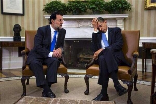 Obama se lo pasa bien con Rajoy