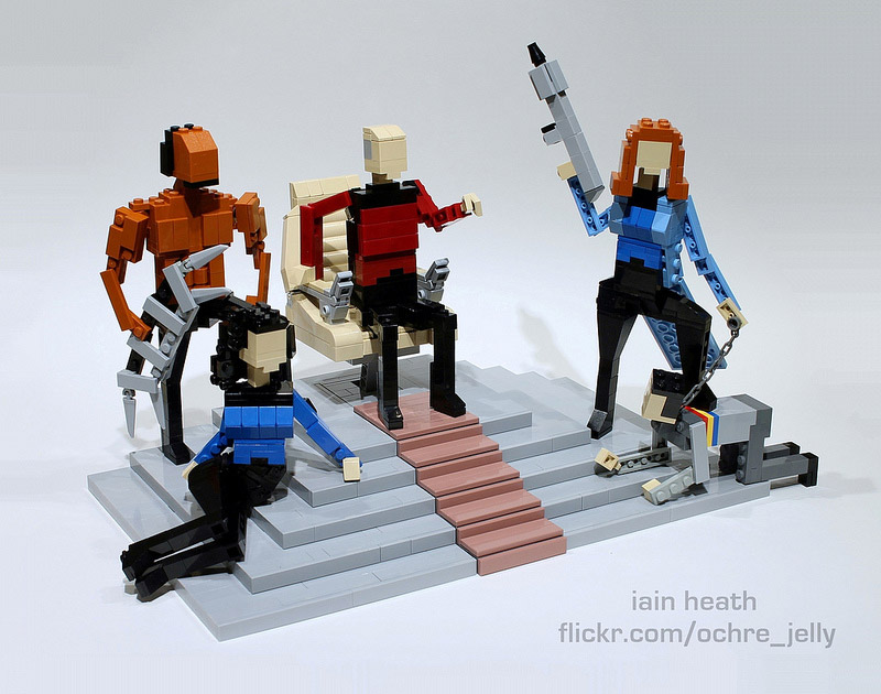 Personajes de Star Trek hechos con LEGO