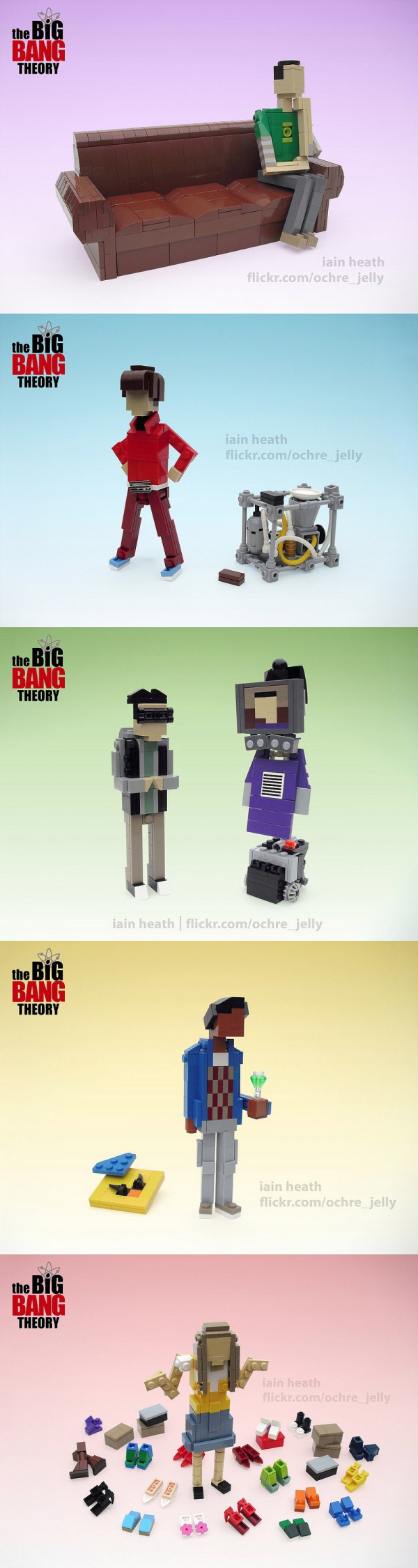 Personajes de The Big Bang Theory hechos con LEGO