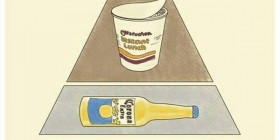 Pirámide nutricional viviendo solo