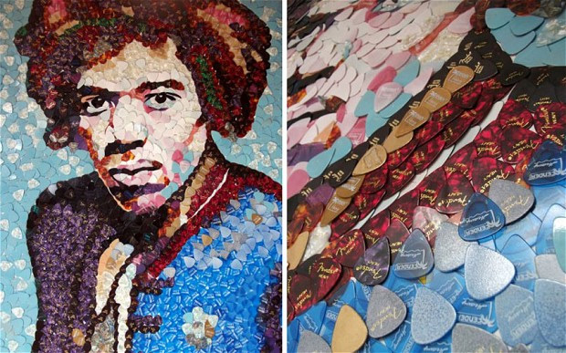 Retrato de Jimi Hendrix