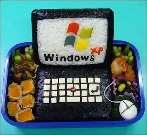 Windows XP de sushi