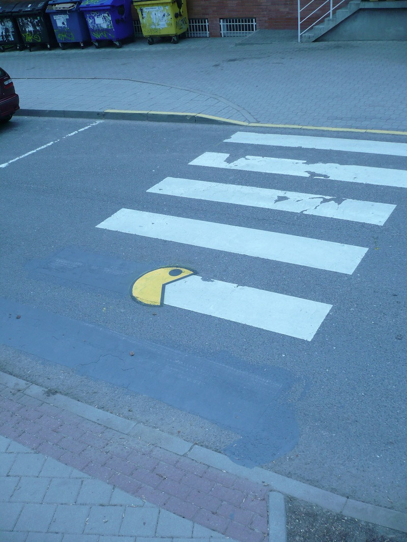 Arte callejero: Pac-Man