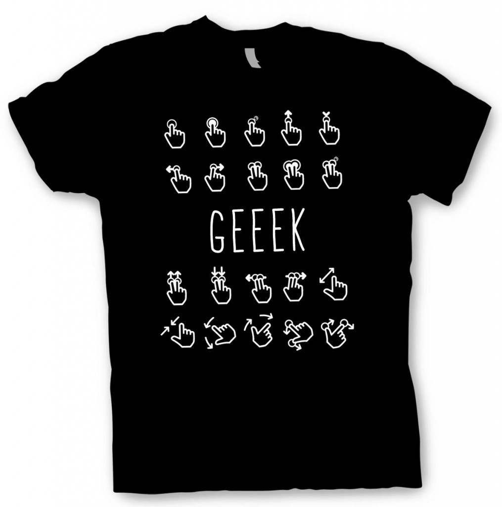 Camiseta Geek símbolos