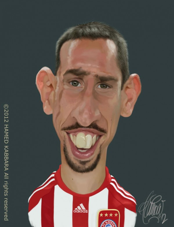 Caricatura de Franck Ribery