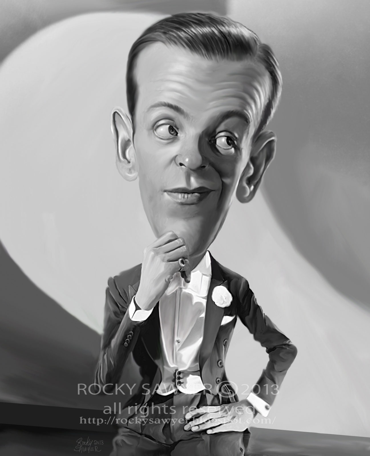 Caricatura de Fred Astaire