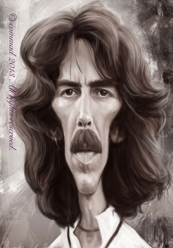 Caricatura de George Harrison