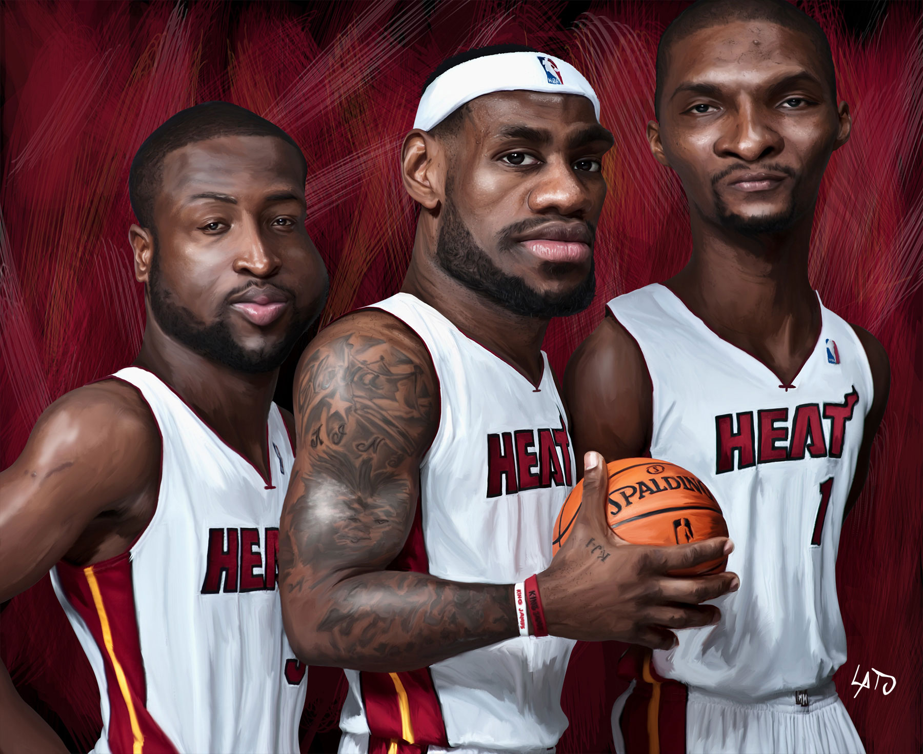 Caricatura de Miami Heat de la NBA