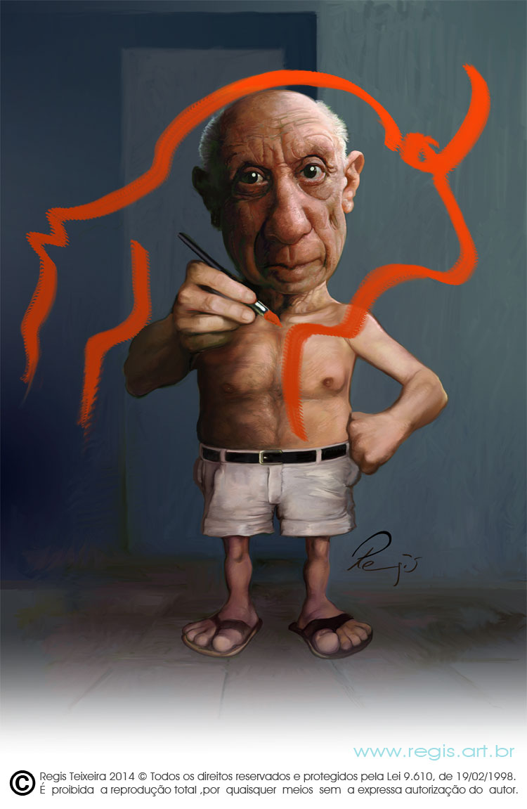 Caricatura de Pablo Picasso