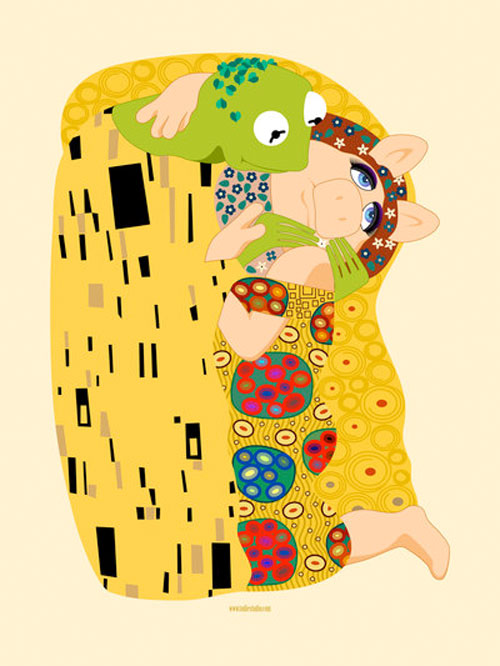 El beso de Klimt versión Muppets