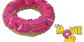 El donut de Los Simpsons hecho con LEGO