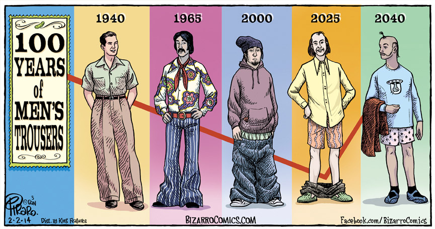 La evolución de los pantalones de hombre