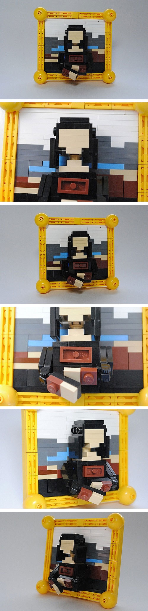 Mona Lisa hecha con LEGO