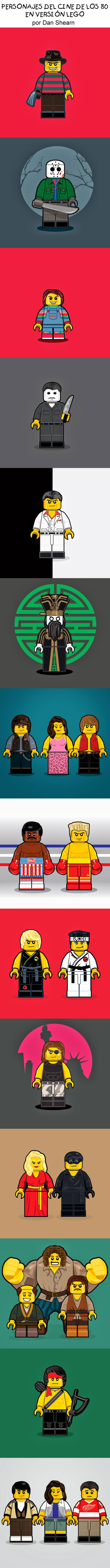 Personajes del cine de los 80 versión LEGO