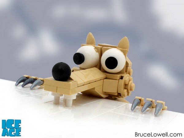Scrat (Ice Age) hecho con LEGO