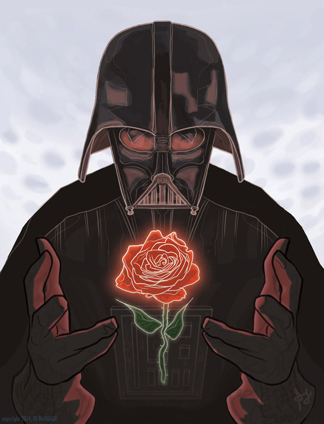 Tarjeta para San Valentín: Darth Vader