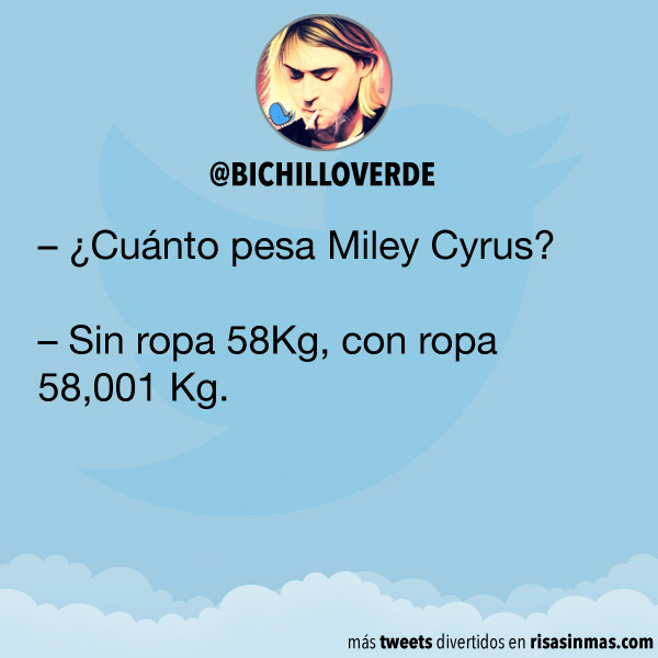 ¿Cuánto pesa Miley Cyrus?