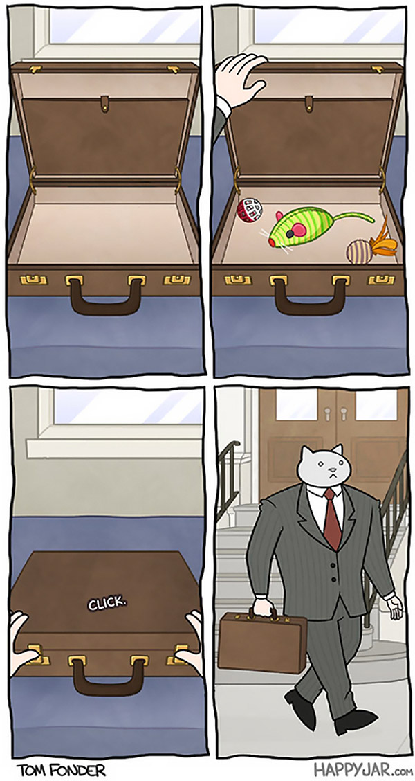 Un día en la vida del gato ejecutivo