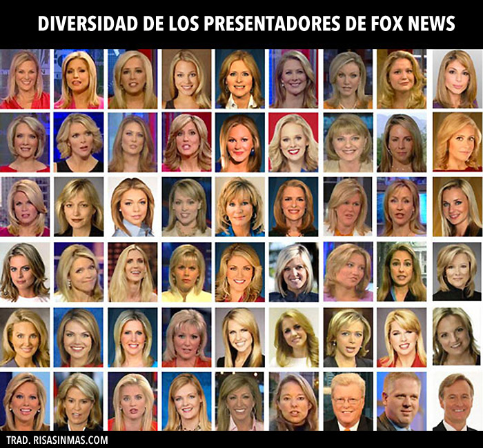 Diversidad de los presentadores de Fox News