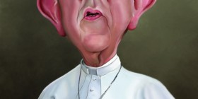 Caricatura Papa Francisco