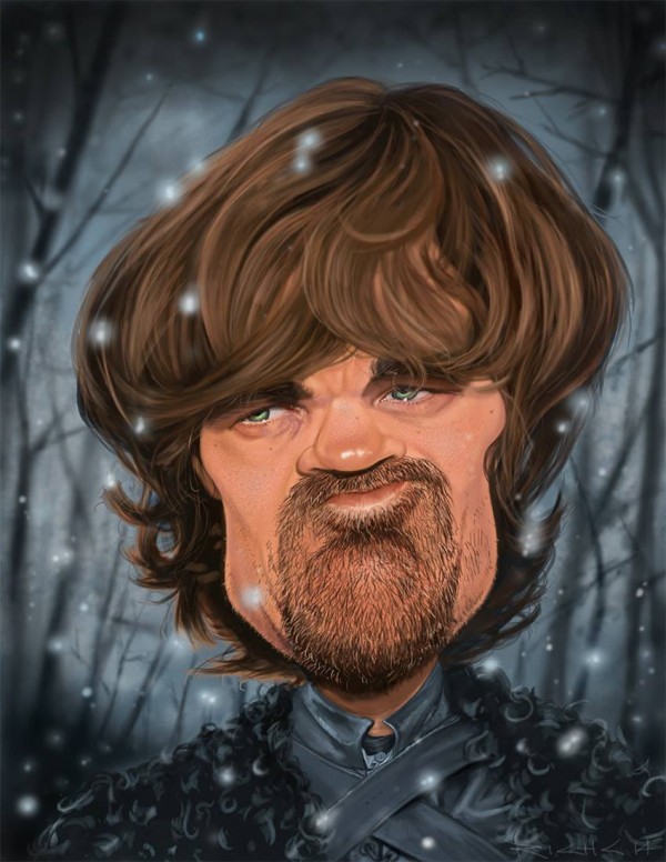 Caricatura de Tyrion Lannister