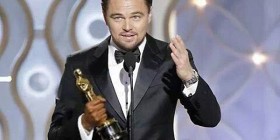 DiCaprio con el Oscar