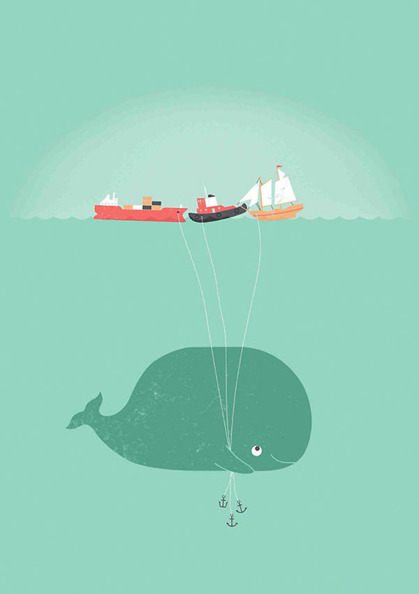 Los globos de la ballena