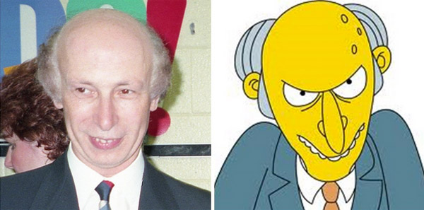 Parecidos razonables: señor Burns