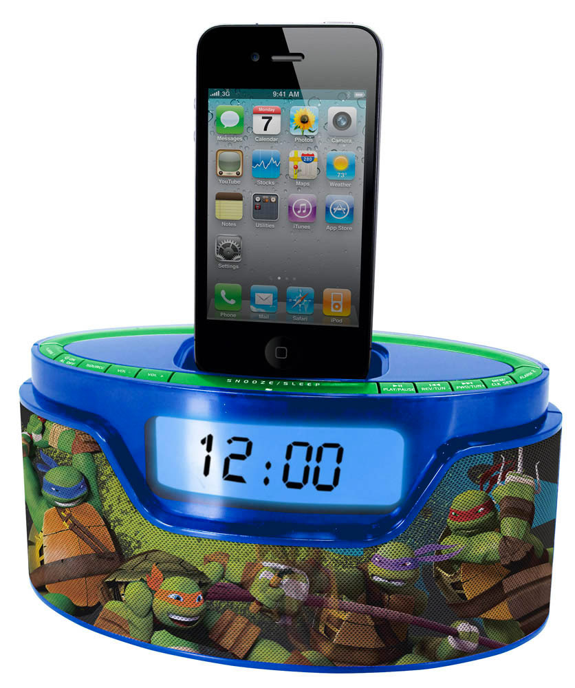 Radio reloj despertador y cargador de iPhone y iPod