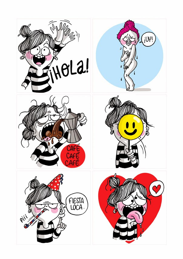 Stickers para LINE de "La Volátil"
