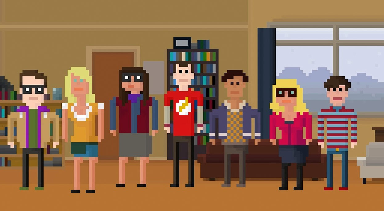 The Big Bang Theory versión píxel