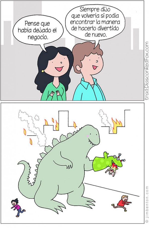 Aterradora imagen de Godzilla