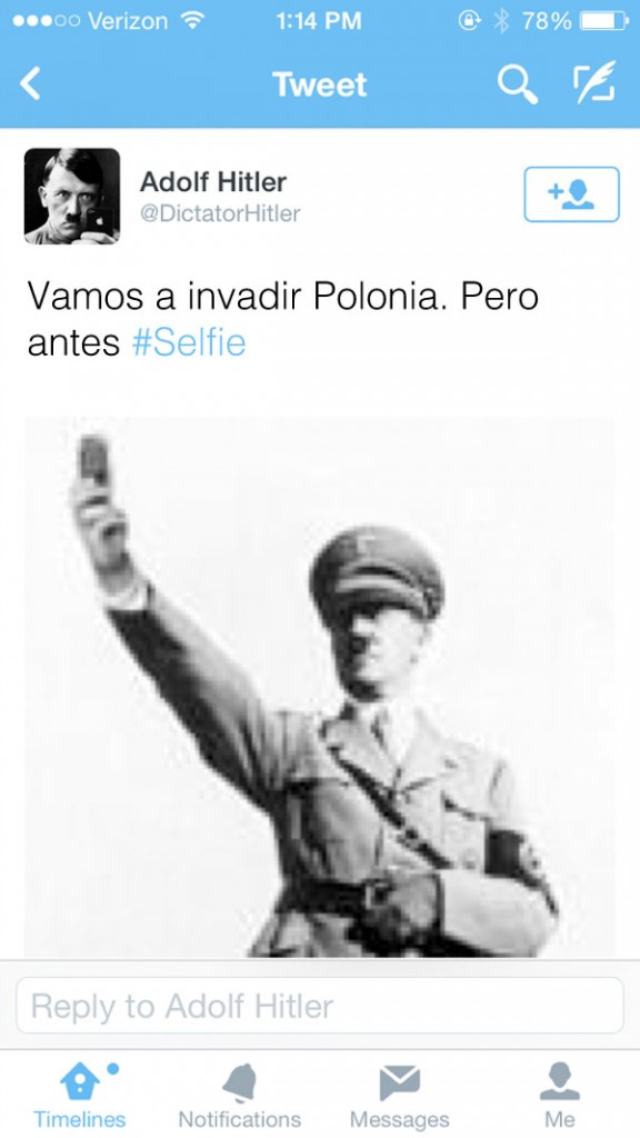 La selfie de Hitler