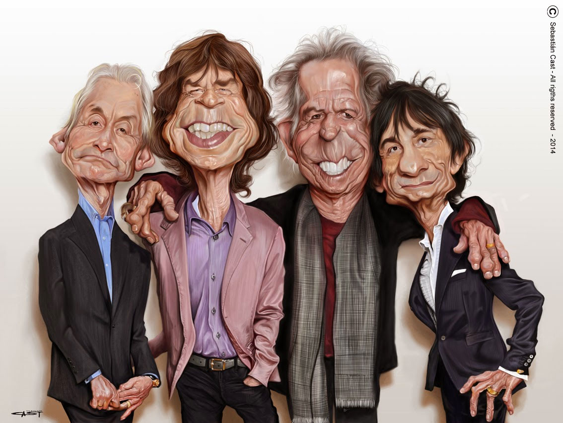 Caricatura The Rolling Stones