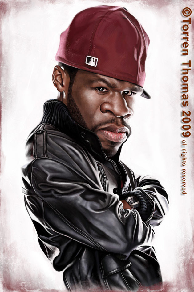Caricatura de 50 Cent