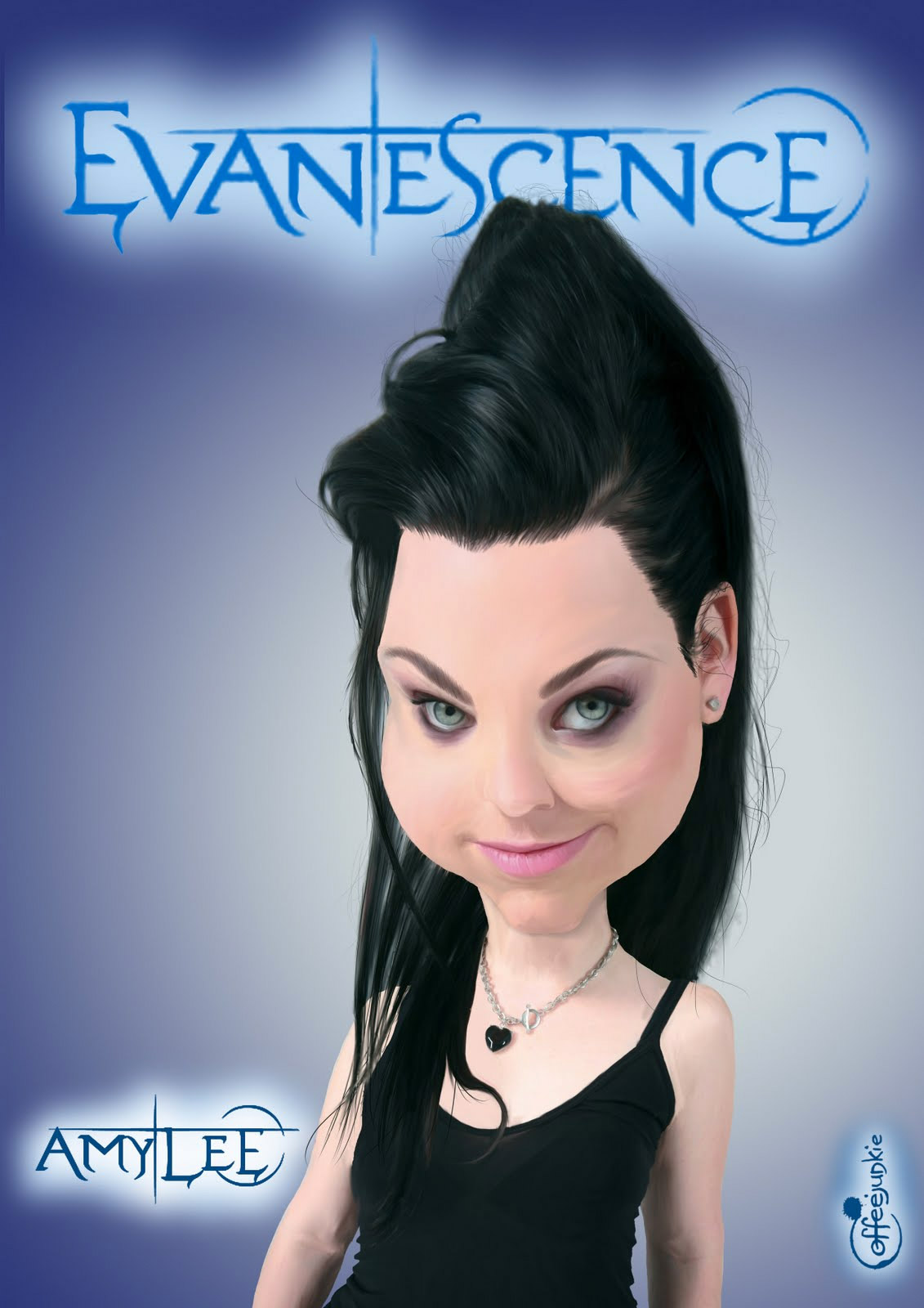 Caricatura de Amy Lee de Evanescence