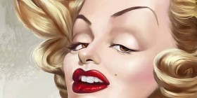 Caricatura de Marilyn Monroe