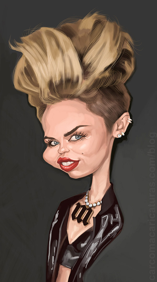 Caricatura de Miley Cyrus