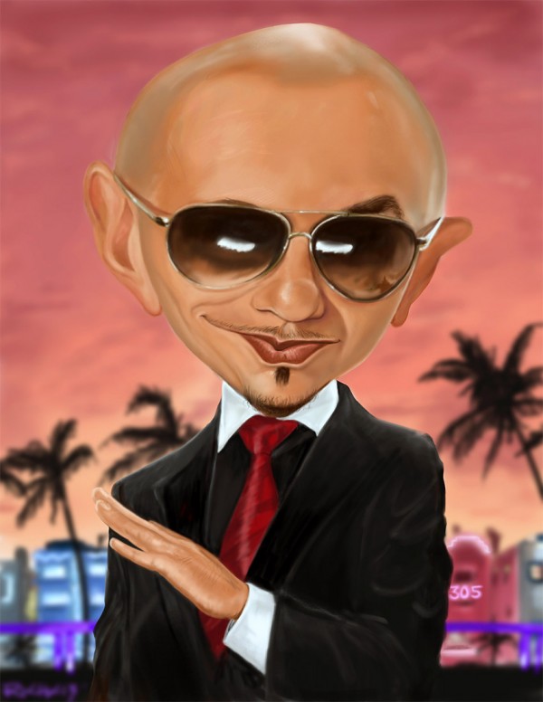 Caricatura de Pitbull