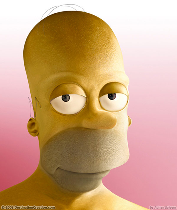 Homer Simpson casi humano