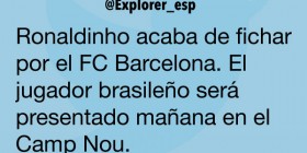 Ronaldinho fichado por el FC Barcelona