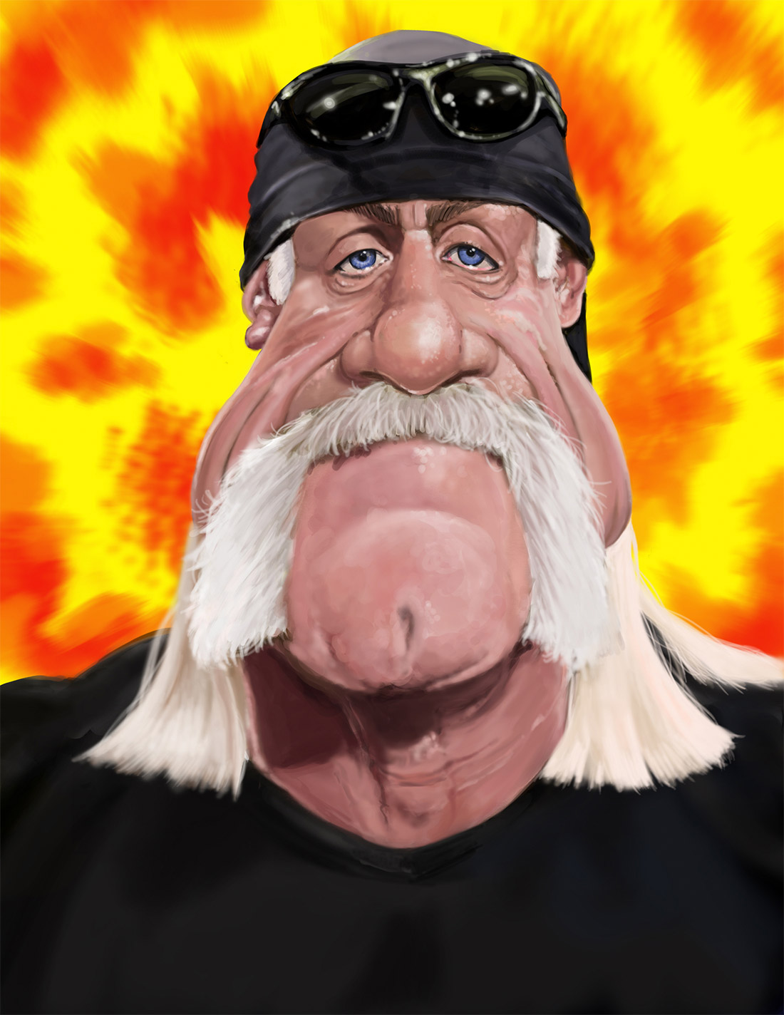 Caricatura de Hulk Hogan
