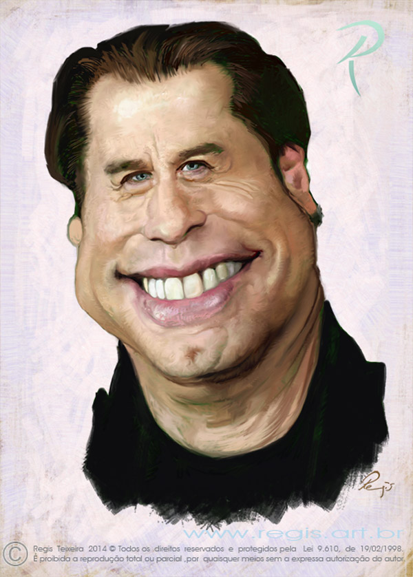 Caricatura de John Travolta