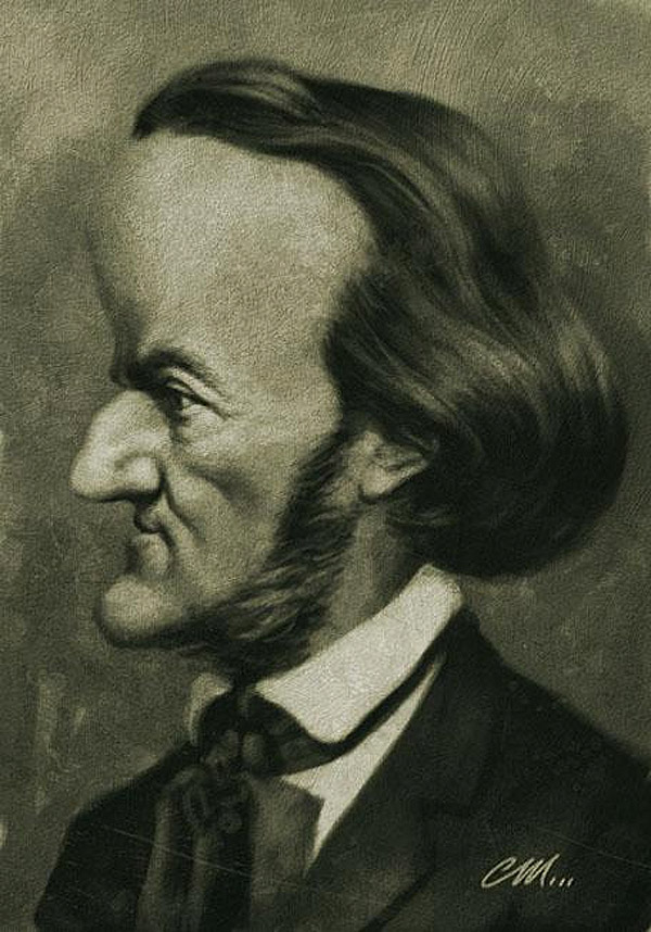Caricatura de Richard Wagner