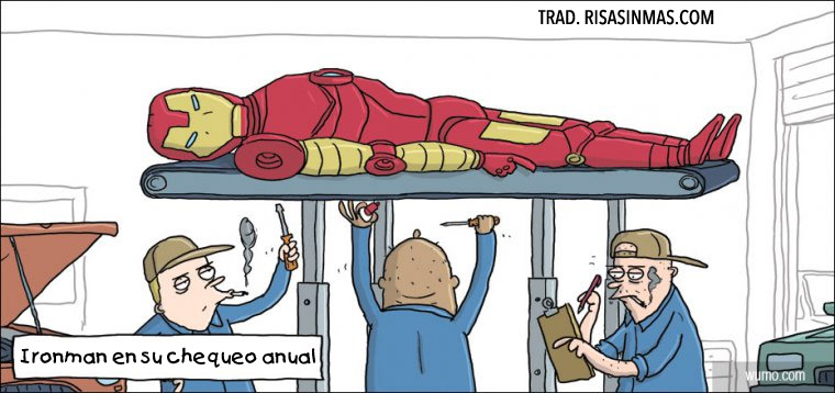 Iron Man en su chequeo anual
