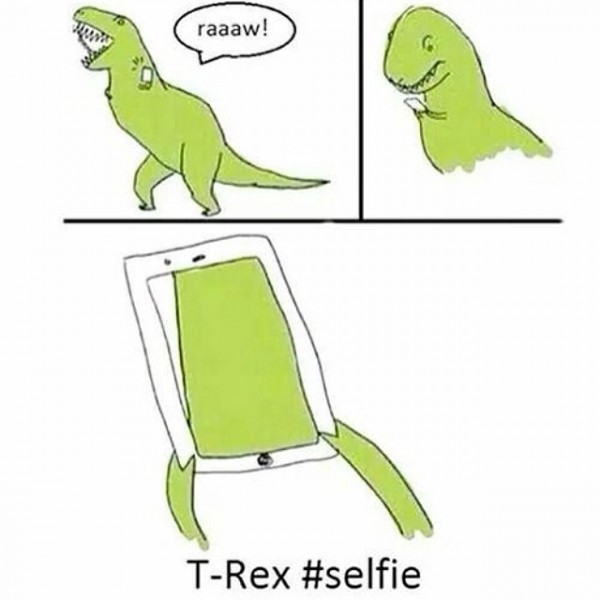 T-Rex selfie