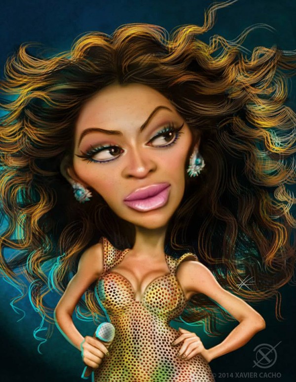Caricatura de Beyoncé