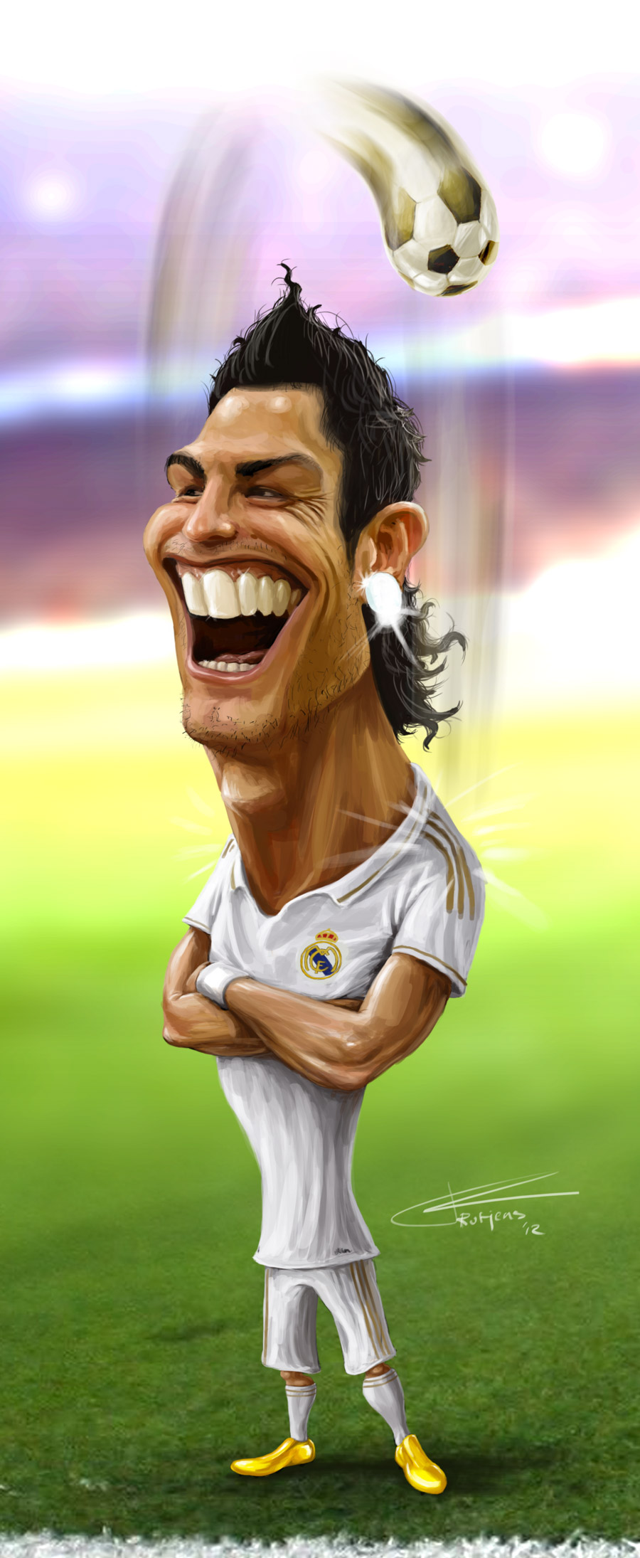 Caricatura de Cristiano Ronaldo