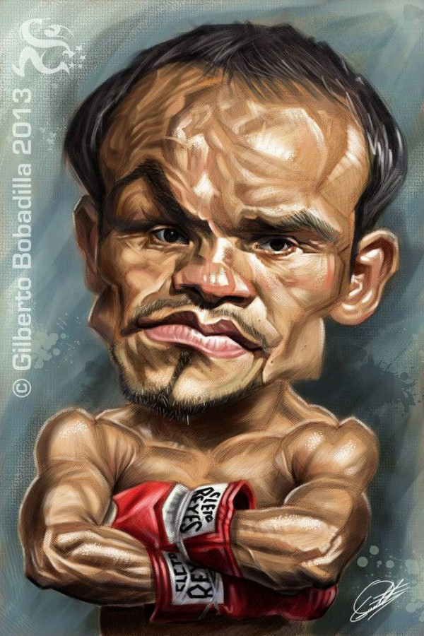 Caricatura de Manny Pacquiao