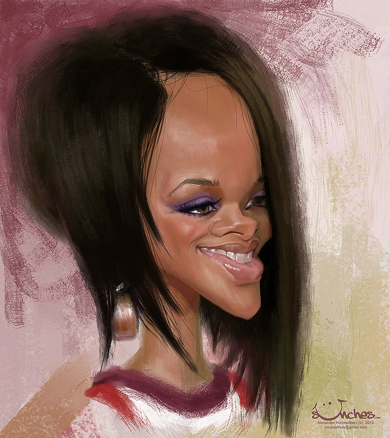 Caricatura de Rihanna